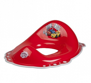 Накладка на унитаз c антискользящим покрытием из серии Тачки, красная (Maltex, MAL_5702_красная)